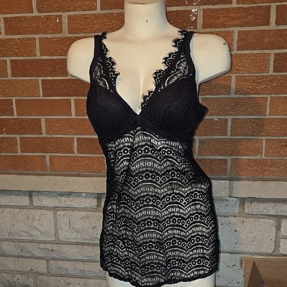 Smart & Sexy Black Bikini with Sheer Lace